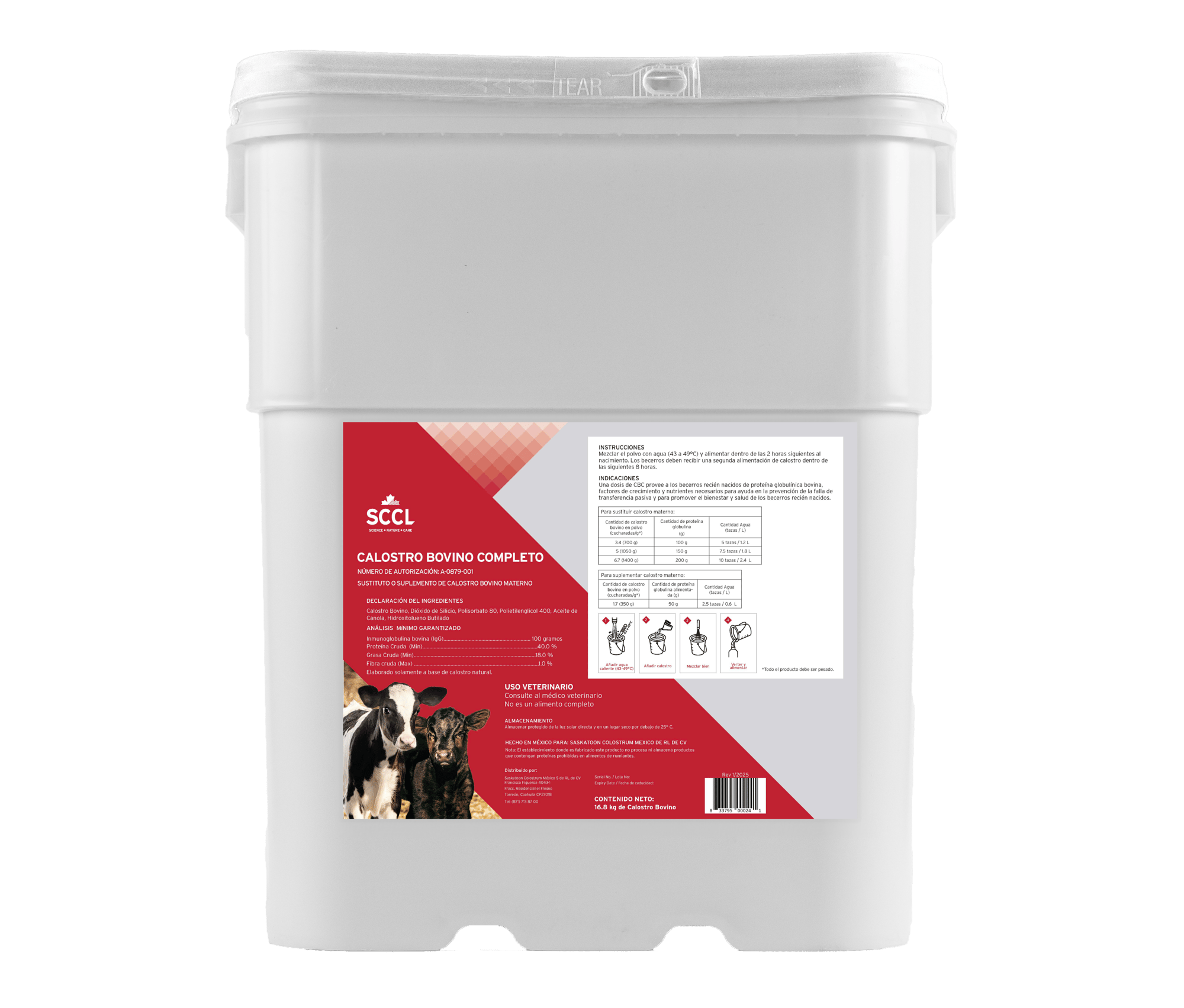 Calostro Bovino Completo - Mexico - 16.8 kg