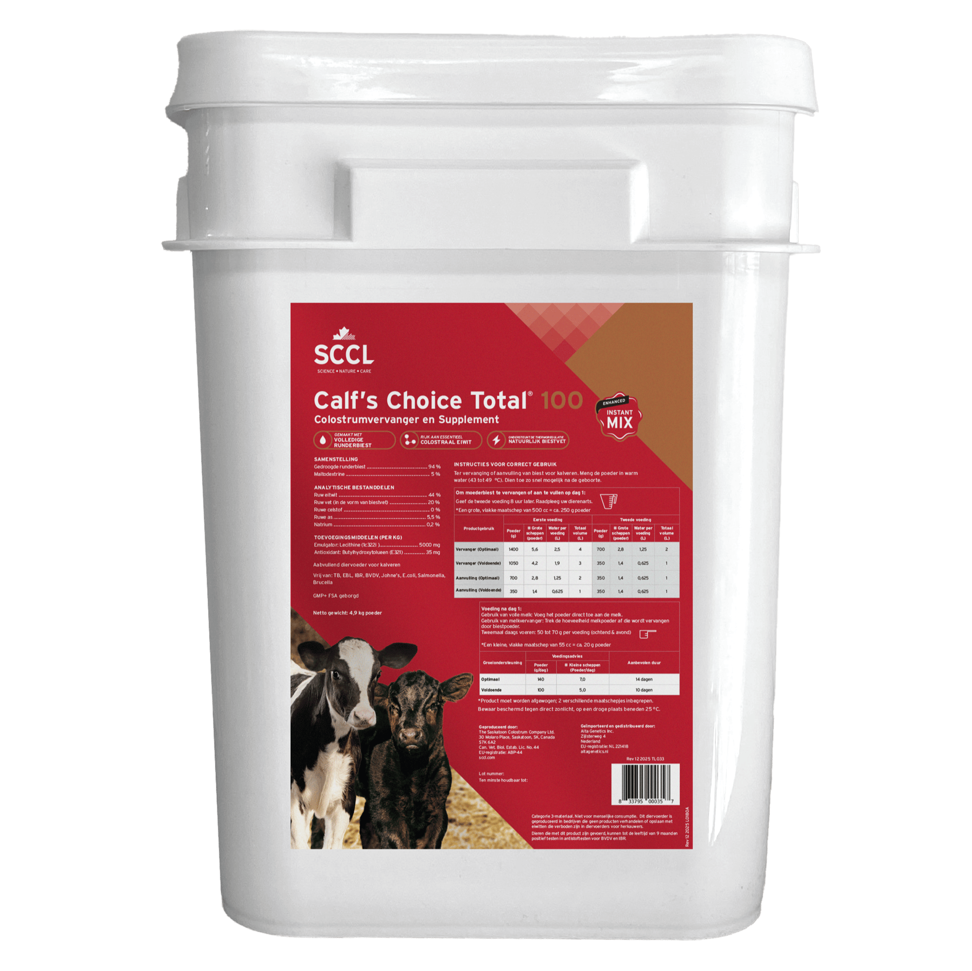NL and Poland_Calfs Choice Total_4-9kg pail