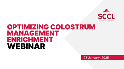 Optimizing Colostrum Management: Enrichment | SCCL Webinar
