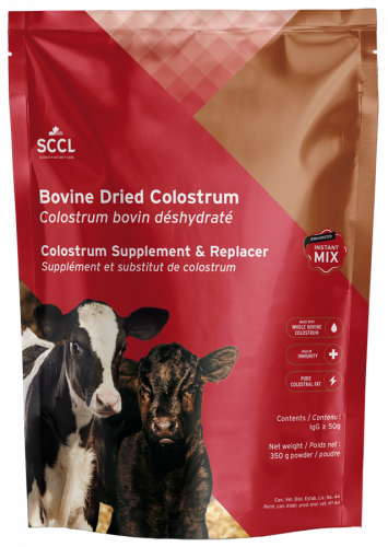 SCCL_X0040_Calf_Bovine Dried Colostrum_CAN_350g_Front
